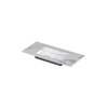 INK Post wastafel - 100x45x1cm - 1 wasbak - 1 kraangat - keramiek Statuario glans SW693237