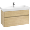 Villeroy & Boch COLLARO Meuble sous vasque 95.4x54.6cm 2 tiroirs Nordic oak SW479511 Villeroy & Boch COLLARO Meuble sous vasque 95.4x54.6cm 2 tiroirs Nordic oak SW479511