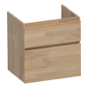 BRAUER Delight Meuble sous vasque 60x45.5x60cm 2 tiroirs chêne massif abouté Grey Oak SW523085 BRAUER Delight Meuble sous vasque 60x45.5x60cm 2 tiroirs chêne massif abouté Grey Oak SW523085
