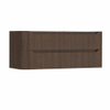 H&R Badmeubelen Juice Meuble sous vasque - 120x45x50cm - angle gauche arrondi - 2 tiroirs - poignée intégrée - coffee SW1489937