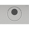 Geberit Sigma10 bedieningsplaat - 1-toets spoeling - ronde knop - reservoir 8 cm - Infrarood - 230V,rvs geb SW730528