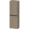 Duravit Ketho.2 Halfhoge kast - met 2 deuren - 40x132x24cm rechts - met tip oneiken - mat eiken terra (hout) SW772174