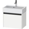Duravit Ketho.2 Wastafelonderbouwkast - met 1 lade - 58.4x39x44cm - met greep antraciet - wit mat SW772891