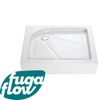 FugaFlow Efficiente Vetro 2.0 Receveur de douche 90x90x15cm carré blanc SW1123783