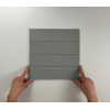ÉCHANTILLON Terravito Pavero carreau mural - 7,5x30cm - 8,6mm - Rectangulaire - Gris mat SW736383
