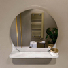 Mondiaz SPOT Miroir de salle de bain - rond 40cm - plan de miroir - couleur Opalo SW1235651