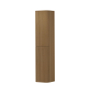INK Concept R Armoire haute - 35x35x169cm - 2 portes - angles arrondis - rainurage vertical - pour poignées - ouverture à gauche - light veneer SW1405437