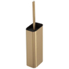 Geesa Shift Brosse de toilettes avec support Or brossé (couvercle et brosse noirs) SW642478