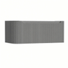H&R Badmeubelen Juice Wastafelonderkast - 100x45x40cm - linkerhoek afgerond - 3D-front - 1 lade - geïntegreerde greep - stone grey mat SW1259776