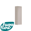 FugaFlow Eccelente Arredo Armoire colonne - 120x34.5x34.5cm - 1 porte - MDF - Coton mat (beige) SW1123245