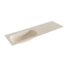 Mondiaz BIG small Linen solid surface inbouw wastafel 150cm links SW423458 Mondiaz BIG small Linen solid surface inbouw wastafel 150cm links SW423458