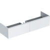 Meuble sous lavabo Geberit Xeno2 2 tiroirs 159,5x47cm blanc mat SW417457