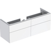 Geberit Xeno2 wastafelonderkast - 4 laden - 137.4cm - wit SW417675