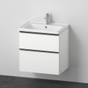 Duravit D-neo Meubelset - met wastafelonderbouwkast - met 2 laden - met softclose - 65x20x48cm - inclusief wastafel - mat wit SW641977
