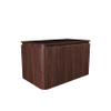 Royal Plaza Terra Ensemble meuble de salle de bains - 80x46.2x46cm - plan de toilette - 2 tiroirs - châtaignier (noyer) SW1441287