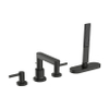 Hansgrohe Finoris mitigeur bain sur gorge - avec douchette - black chrome brossé (noir) SW1388786