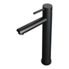 Brauer Black Edition Robinet de lavabo rehaussé Coldstart noir mat SW238154