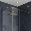 Crosswater GALLERY S Stabilisatiestang - 120cm - voor 10mm - glas - geborsteld messing (goud) SW654813