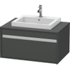 Duravit Ketho Meuble sous-lavabo avec 1 tiroir pour 1 lavabo encastrable 80x42.6x55cm graphite 0300553