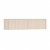 H&R Badmeubelen Juice Wastafelonderkast - 180x45x40cm - rechterhoek afgerond - 2 lades - geïntegreerde greep - Merino SW1491238