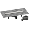 Hansgrohe RainDrain Go Douchegoot - 50cm - standaard/vlakke installatie - betegelbaar - brushed stainless steel SW1590408