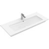 Villeroy en Boch Venticello meubelwastafel met 1 kraangat doorgestoken 120x50cm (geschikt voor 3 kraangaten) met overloop wit 1025110 Villeroy en Boch Venticello meubelwastafel met 1 kraangat doorgestoken 120x50cm (geschikt voor 3 kraangaten) met overloop wit 1025110
