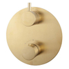 Wiesbaden Caral Rond afbouwdeel inbouwthermostaat geborsteld messing SW445712 Wiesbaden Caral Rond afbouwdeel inbouwthermostaat geborsteld messing SW445712