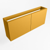 Mondiaz FOWY Meuble sous lave-mains - 90x22x50cm - 2 portes - push to open - softclose - Ocher SW1016877