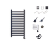 Sanicare electrische design radiator Qubic 126,4 x 60 cm Mat zwart met thermostaat zwart SW420072 Sanicare electrische design radiator Qubic 126,4 x 60 cm Mat zwart met thermostaat zwart SW420072