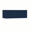 H&R Badmeubelen Juice Wastafelonderkast - 120x45x40cm - rechterhoek afgerond - 3D-front - 1 lade - geïntegreerde greep - blue oak SW1259812