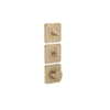 Hansgrohe Axor Citterio C afbouwdeel v. inbouw douchekraan thermostatisch v. 3 functiesbrushed bronze SW1152170