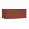 H&R Badmeubelen Juice Meuble sous vasque - 100x45x40cm - angle droit arrondi - 1 tiroir - poignée intégrée - Terra mat SW1109869
