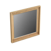 Forzalaqua Reno 2.0 miroir 40x40cm Carré sans éclairage avec cadre Chêne massif Smoke SW492627