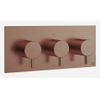 Crosswater MPRO 3 Douchekraan - thermostatisch - 3 knoppen - horizontaal - geborsteld brons SW928265