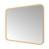 Hotbath &MORE Spiegel - 100x80cm - direct en indirect LED - color changing - spiegelverwarming - met afstandsbediening - PVD - geborsteld koper SW1246070