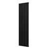 Plieger Cavallino Retto radiateur design vertical simple raccordement central 1800x450mm 910W noir mat SW224470