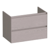 BRAUER Inspire meuble sous-lavabo 80 2 tiroirs softclose - sans poignées - 1 découpe pour siphon - Timber Greige SW1200733