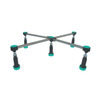 De Beer Châssis de receveur de douche à 5 pieds - Réglable 85-125 mm - vert SW1444395