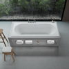 Ideavit SolidCozy inbouw bad - 180x80x54cm - solid surface - overloopgat - inclusief pop up afvoer - wit mat SW1079973 Ideavit SolidCozy inbouw bad - 180x80x54cm - solid surface - overloopgat - inclusief pop up afvoer - wit mat SW1079973