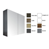 Sanicare qlassics armoire de toilette 100x60x15cm avec 2 portes miroir double face anthracite SW17918 Sanicare qlassics armoire de toilette 100x60x15cm avec 2 portes miroir double face anthracite SW17918