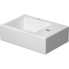 Duravit Vero air Fontein - met kraangat rechts - zonder overloop - 38x25cm - inclusief bevestiging - glans wit SW211103