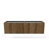 Arcqua Ridge Meuble bas - 80x45.5x45cm - 1 tiroir - push to open - mdf plaqué - chêne café SW909457