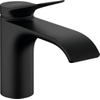 Hansgrohe VIVENIS Toiletkraan - 80 met rechte greep - voor koud water of vooraf ingestelde temperatuur - zonder afvoer - mat zwart SW642504