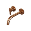 Brauer Copper Edition Mitigeur de lavabo encastré - bec courbé à droite - poignée plate étroite - modèle D2 PVD - cuivre brossé SW715605