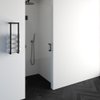 Saniclass Create douchedeur 70x200cm profielloos met antikalk en 8mm veiligheidsglas zwart mat SW223724 Saniclass Create douchedeur 70x200cm profielloos met antikalk en 8mm veiligheidsglas zwart mat SW223724