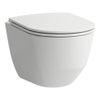 Laufen Pro hangtoilet – compact – Rimless – diepte 36 x 49 cm – met softclose Slimseat zitting – glans wit SW97462