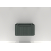 H&R badmeubelen Juice Wastafelonderkast - 80x45x40cm - afgeronde hoeken - 3D-front - 1 lade - geïntegreerde greep - petrol mat SW867664