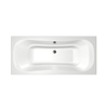 Xenz Nassau Baignoire duo - 200x90x52 - bonde au milieu - acrylique - blanc SW103300