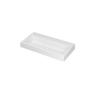 INK Momento lavabo - 90x45x9cm - 1 bassin - 2 trous de robinet - polystone blanc mat SW68652