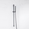 Fortifura Calvi ensemble barre de douche avec douchette bâton, flexible de douche métallique noir mat SW1159304